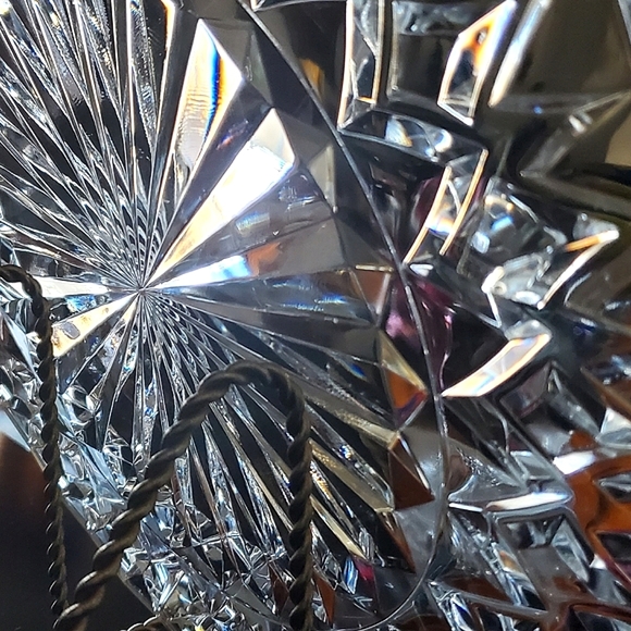 14" Large 24% Lead Crystal "Cathedral " Cake Plate by JG Durand - Picture 10 of 14